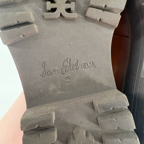 Sam Edelman Laurs Brown Lug-Sole Leather Loafer - Picture 8 of 10